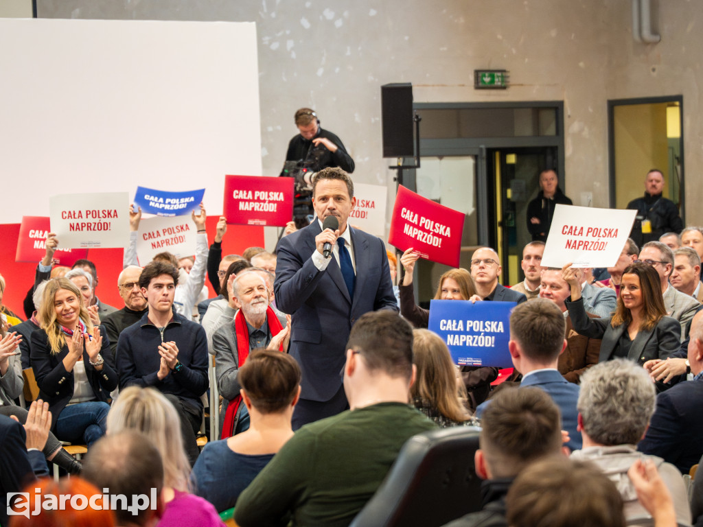 Tłumy na spotkaniu Rafała Trzaskowskiego w Jarocinie