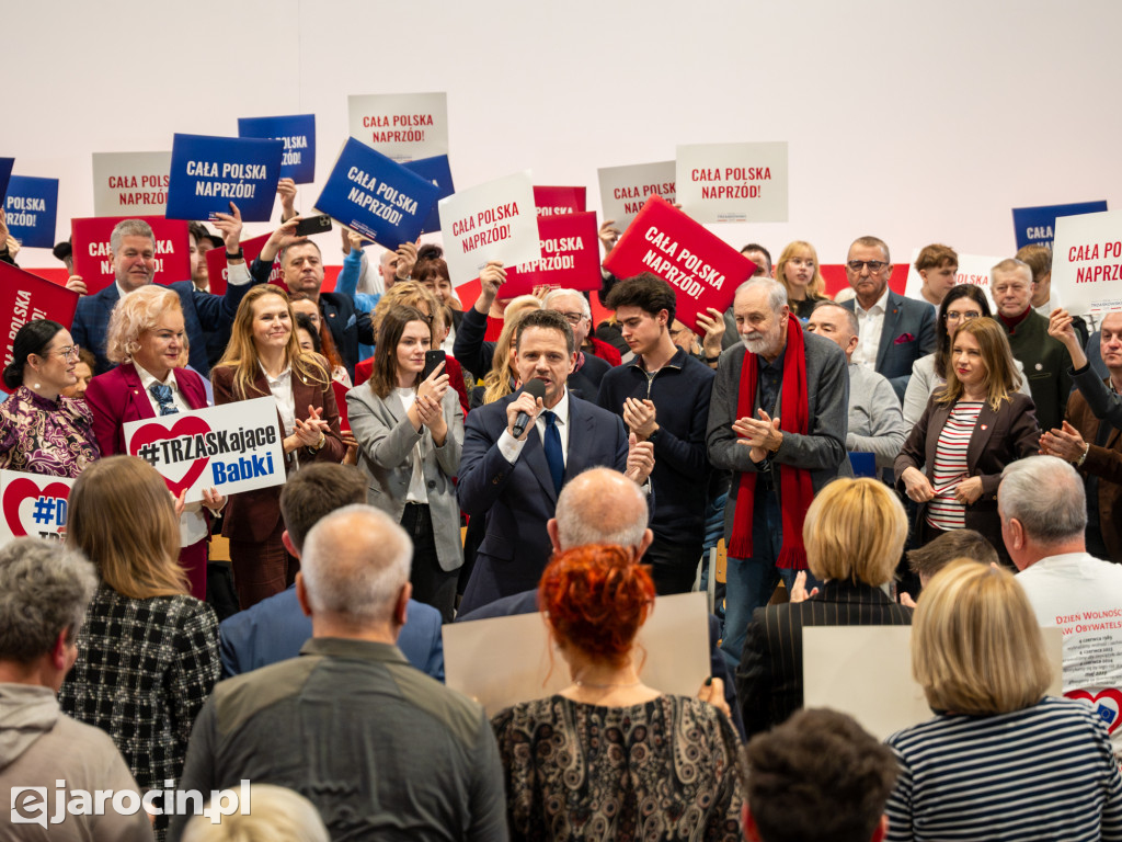 Tłumy na spotkaniu Rafała Trzaskowskiego w Jarocinie