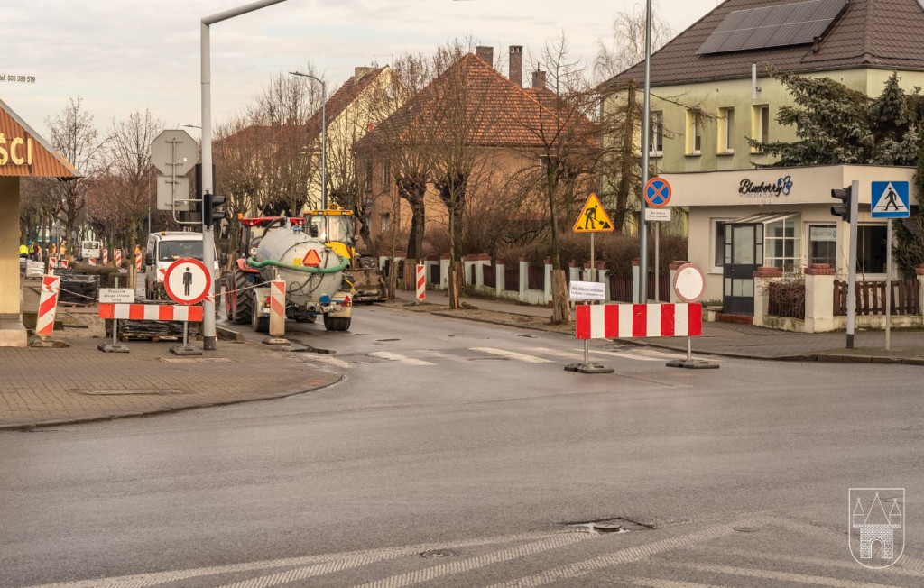 Przebudowa ulic Moniuszki, Kościuszki, Dąbrowskiego i Paderewskiego w Jarocinie