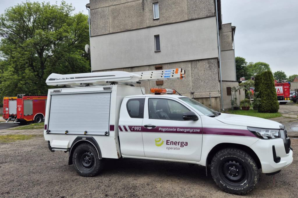 Pożar skrzynki elektrycznej w Komorzu Przybysławskim