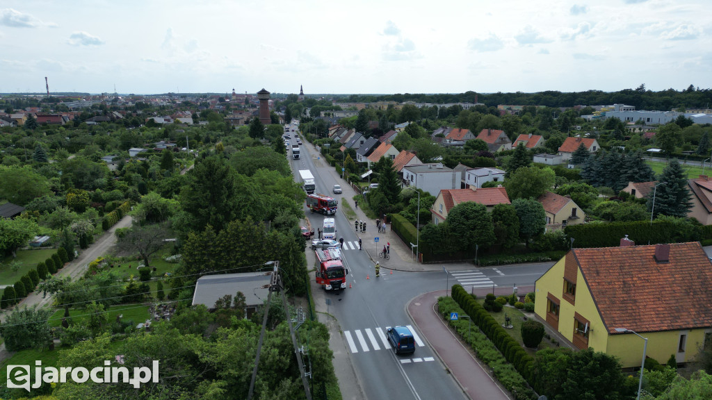 Wypadek na ul. Św. Ducha w Jarocinie