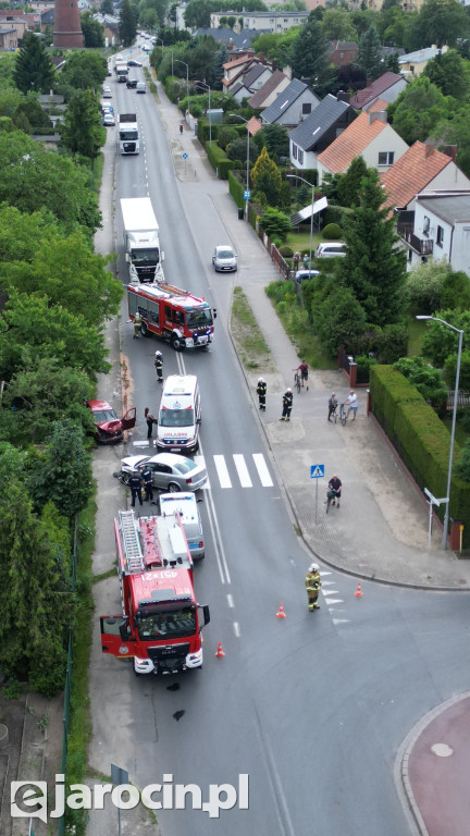 Wypadek na ul. Św. Ducha w Jarocinie