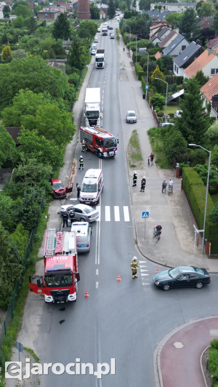 Wypadek na ul. Św. Ducha w Jarocinie