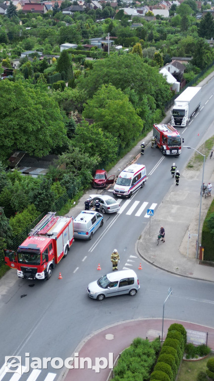 Wypadek na ul. Św. Ducha w Jarocinie