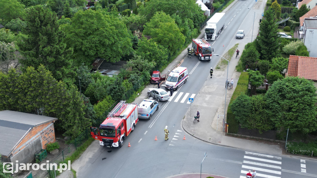 Wypadek na ul. Św. Ducha w Jarocinie