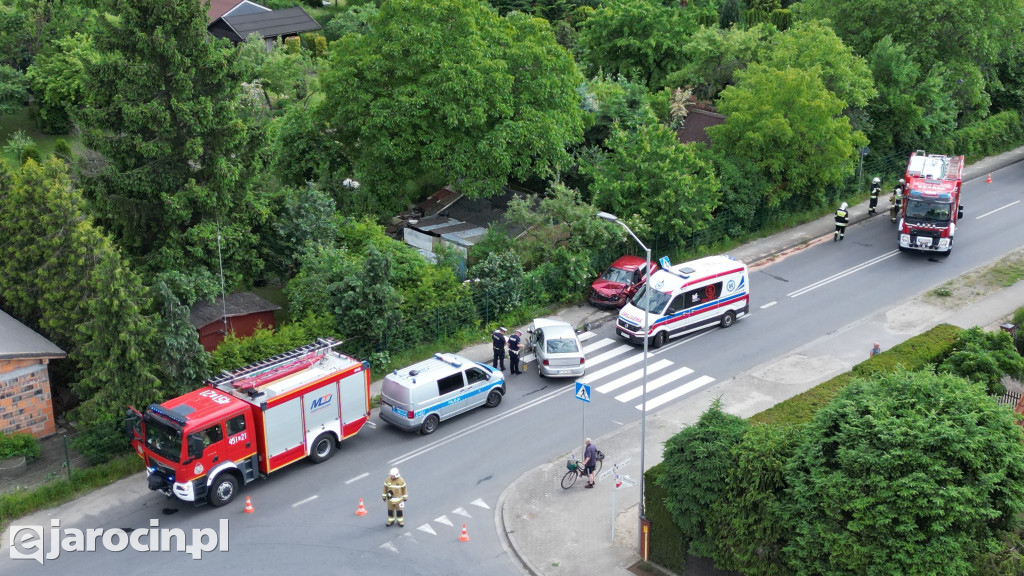 Wypadek na ul. Św. Ducha w Jarocinie
