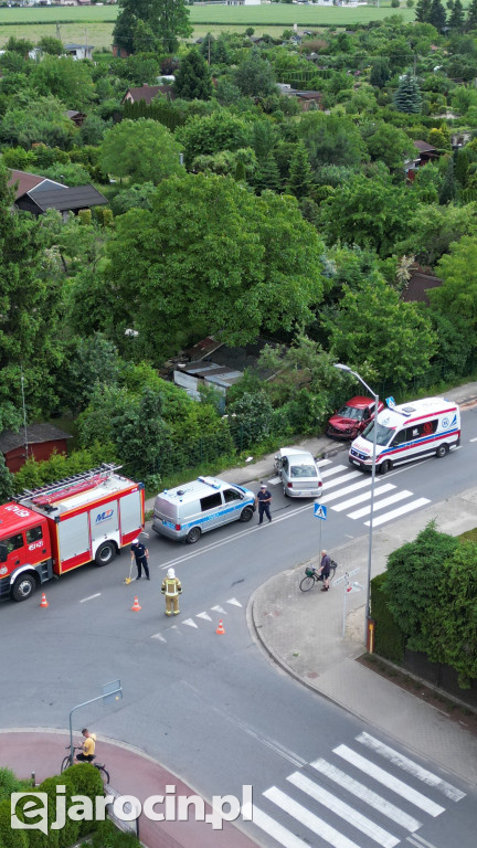 Wypadek na ul. Św. Ducha w Jarocinie