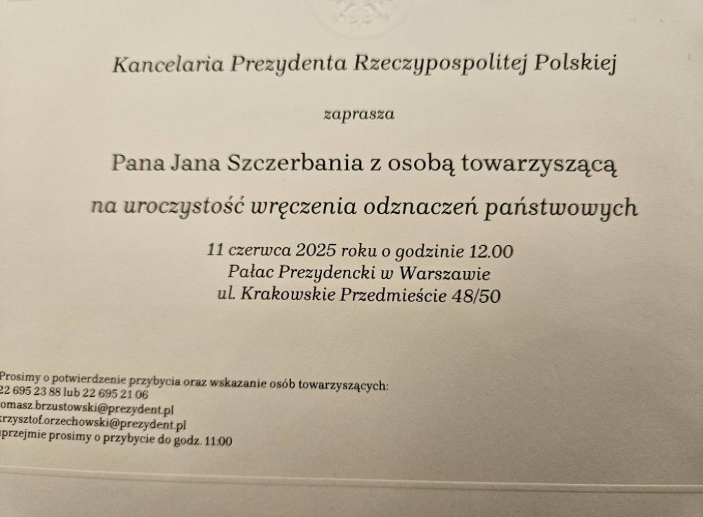Karol Matuszak i Jan Szczerbań w gronie uhonorowanych przez Andrzeja Dudę