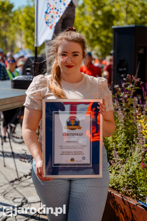 Jarocin z rekordem Polski największej orkiestry dzwonków rowerowych