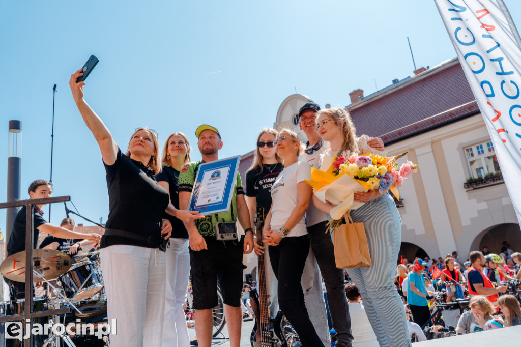 Jarocin z rekordem Polski największej orkiestry dzwonków rowerowych