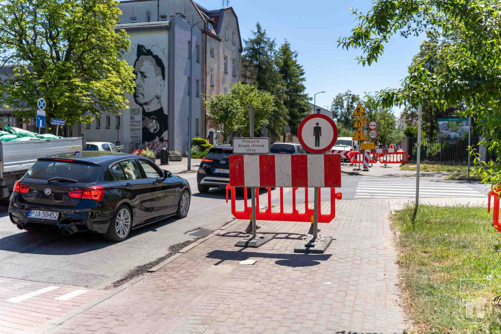 Remont chodnika na ul. Kościuszki w Jarocinie