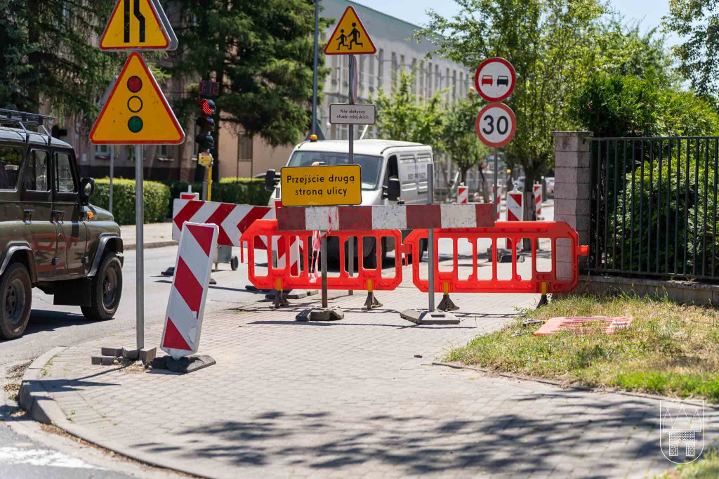 Remont chodnika na ul. Kościuszki w Jarocinie