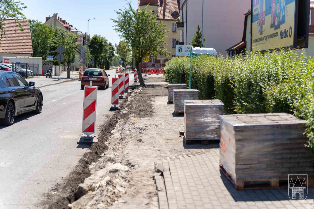 Remont chodnika na ul. Kościuszki w Jarocinie