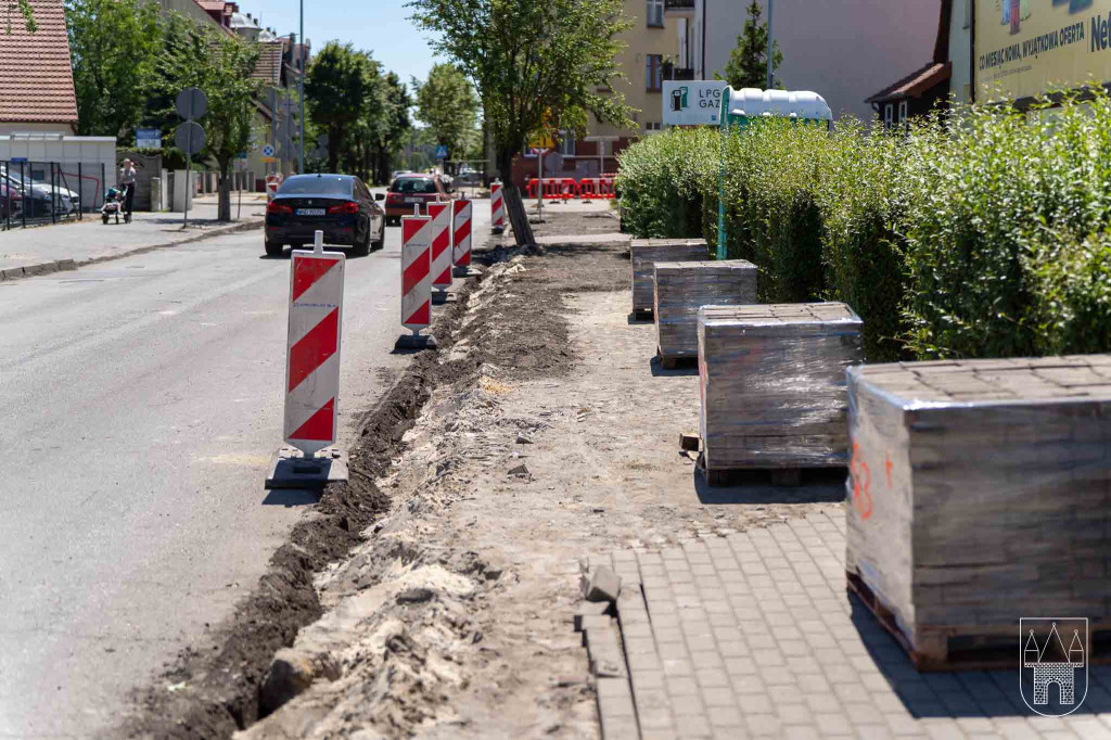 Remont chodnika na ul. Kościuszki w Jarocinie
