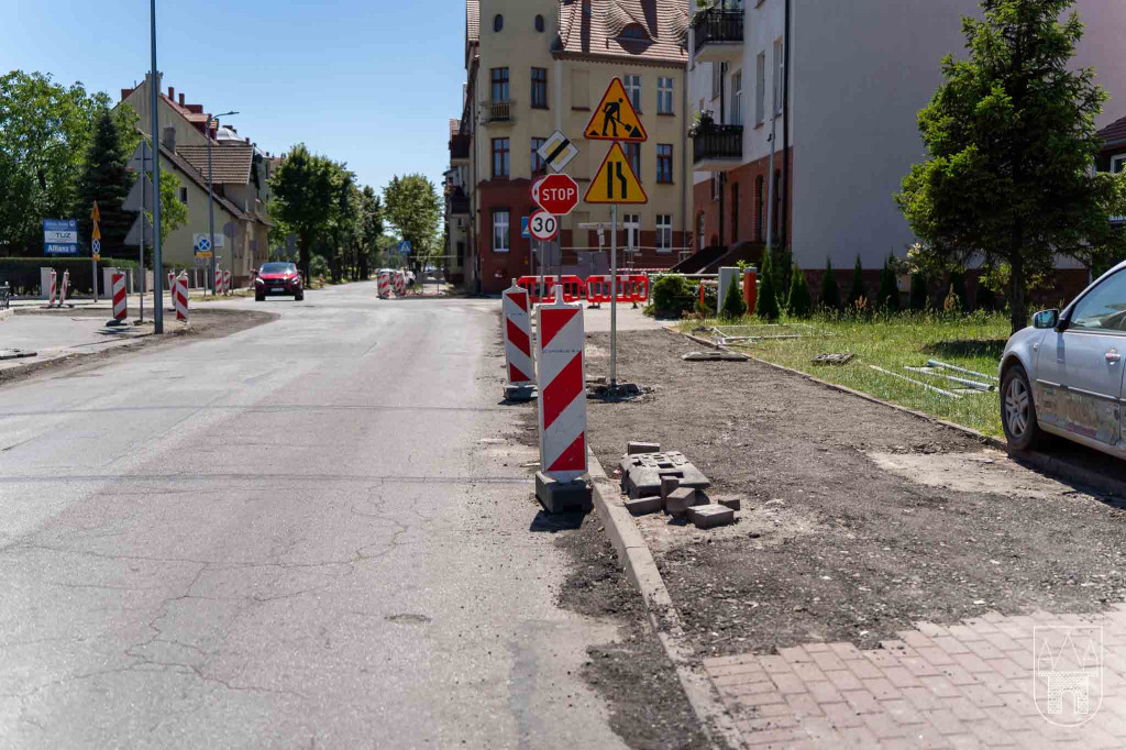 Remont chodnika na ul. Kościuszki w Jarocinie