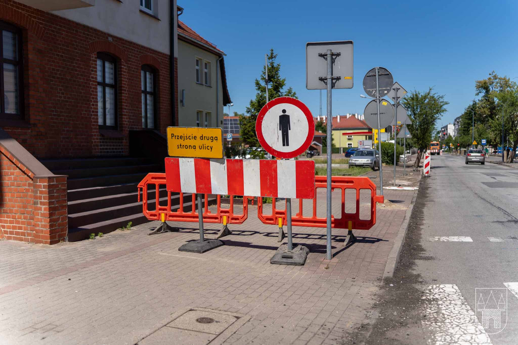 Remont chodnika na ul. Kościuszki w Jarocinie