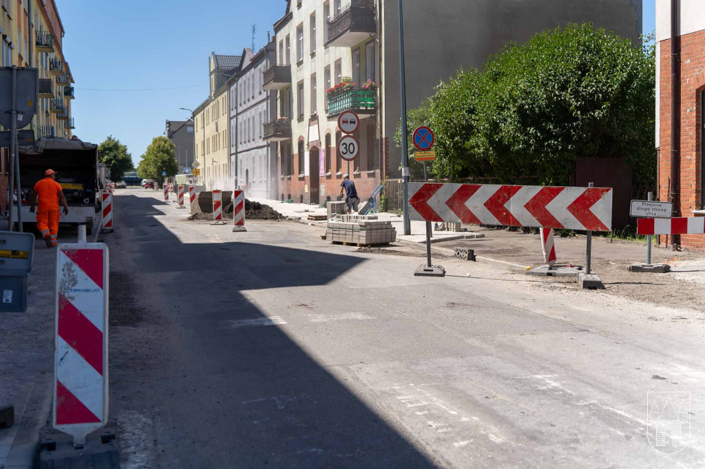 Remont chodnika na ul. Kościuszki w Jarocinie
