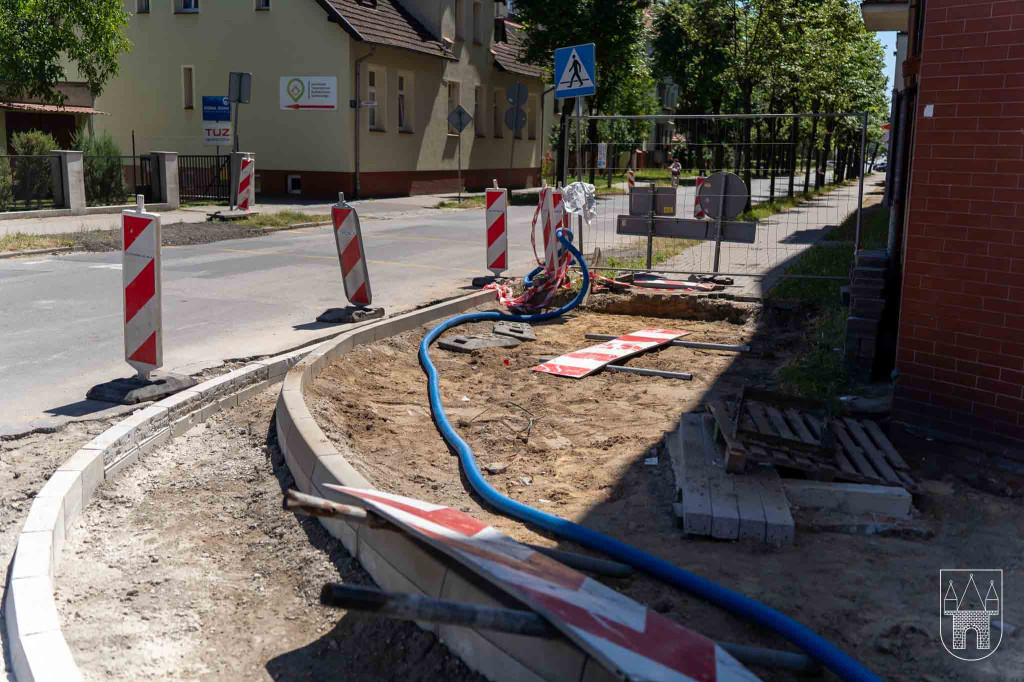 Remont chodnika na ul. Kościuszki w Jarocinie