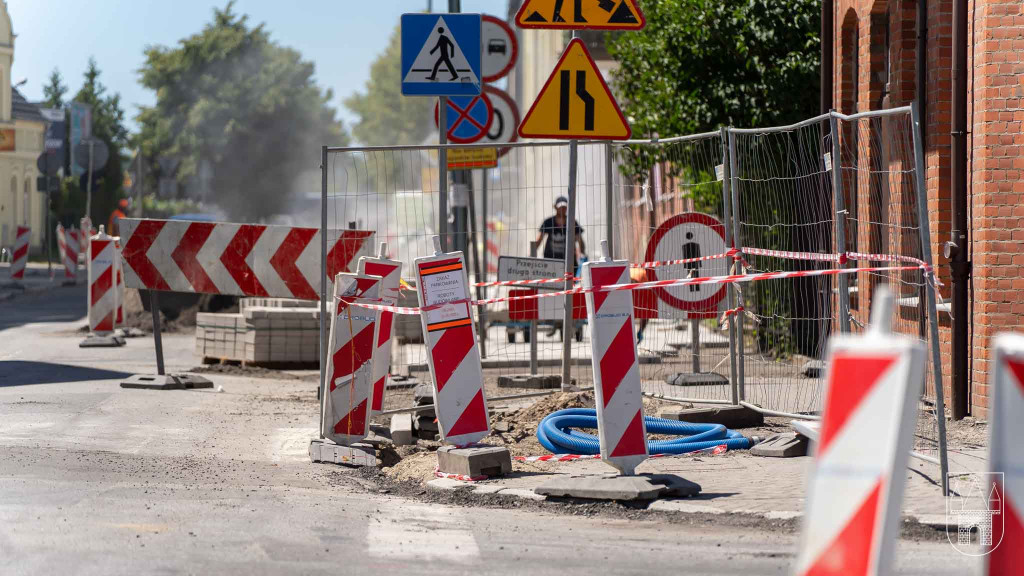 Remont chodnika na ul. Kościuszki w Jarocinie