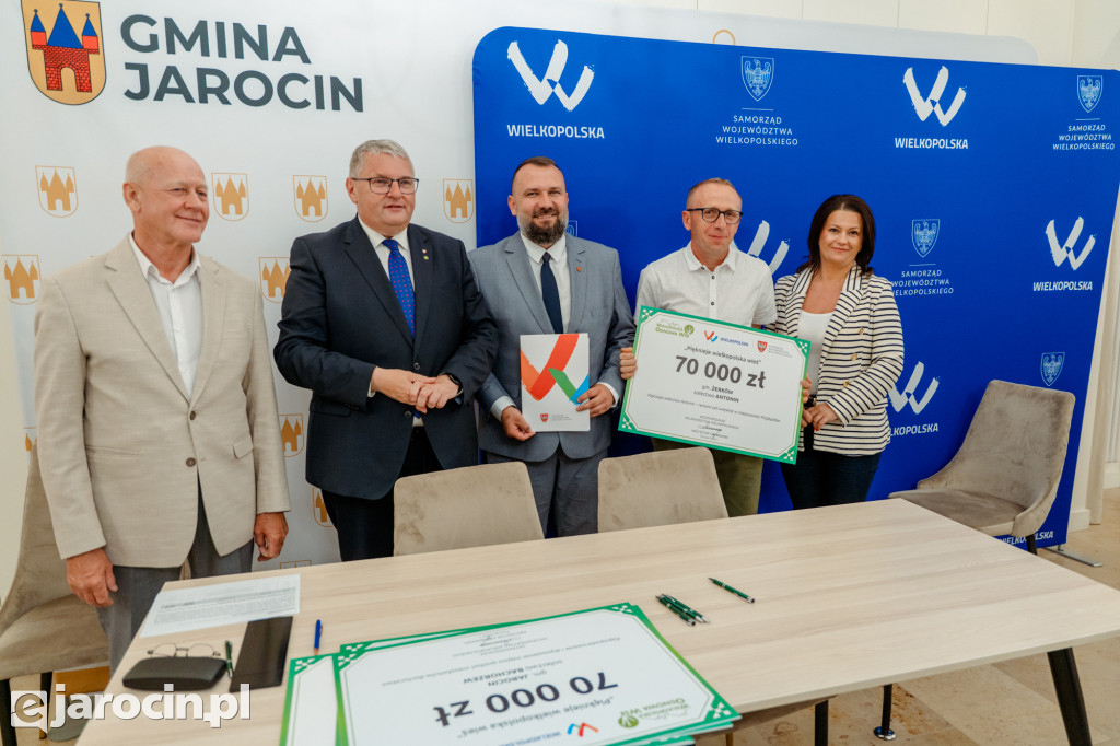 Podpisanie umów w ramach konkursu „Pięknieje Wielkopolska Wieś”