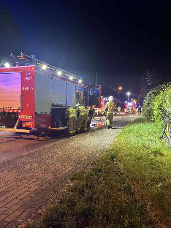 Pożar budynku socjalnego w Witaszycach