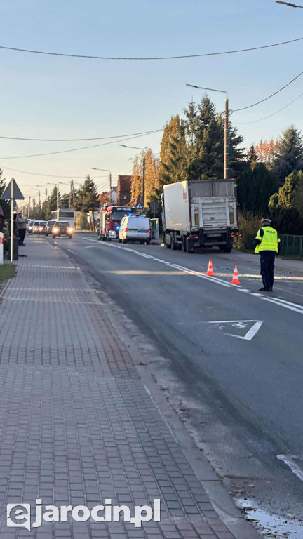 Poranny wypadek na ul. Wrocławskiej w Jarocinie