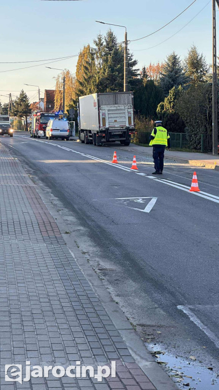 Poranny wypadek na ul. Wrocławskiej w Jarocinie
