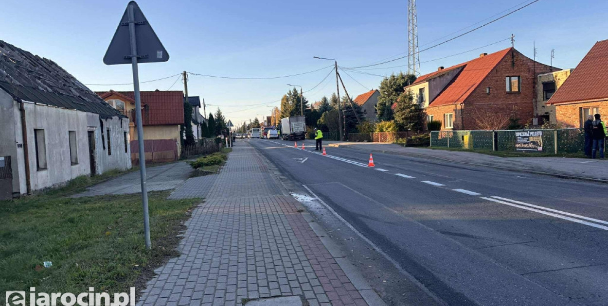 Poranny wypadek na ul. Wrocławskiej w Jarocinie