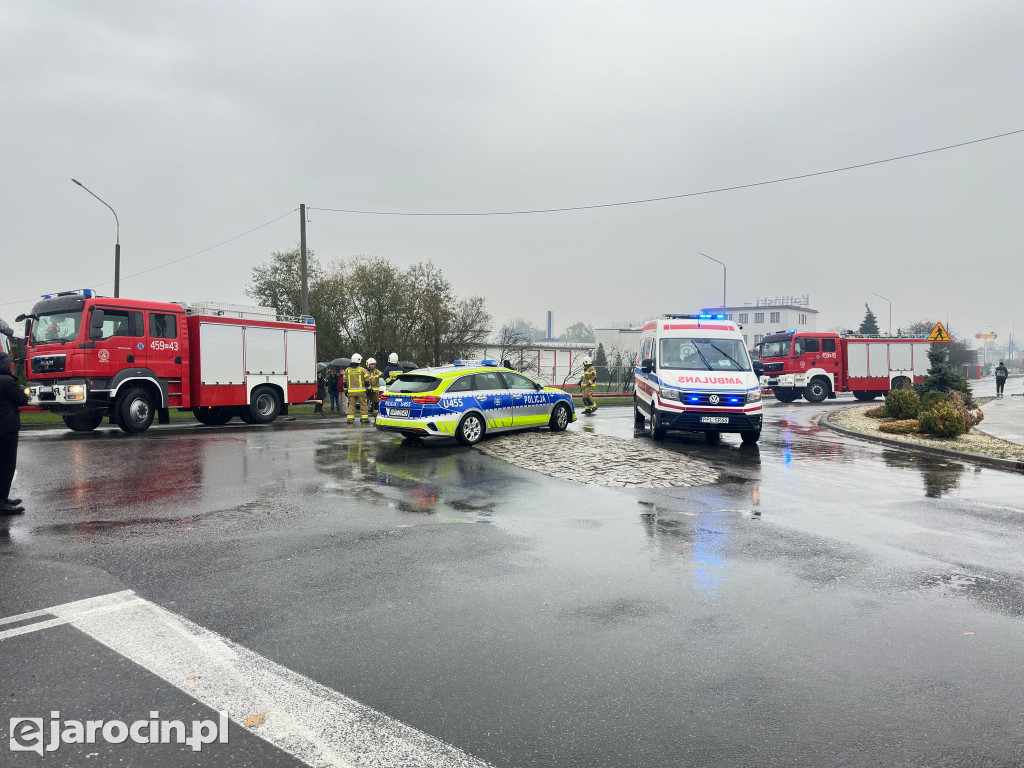 Wypadek na ul. Poznańskiej w Kotlinie