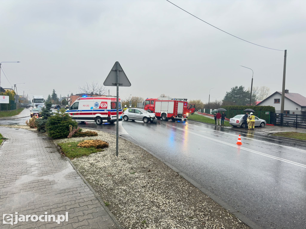 Wypadek na ul. Poznańskiej w Kotlinie