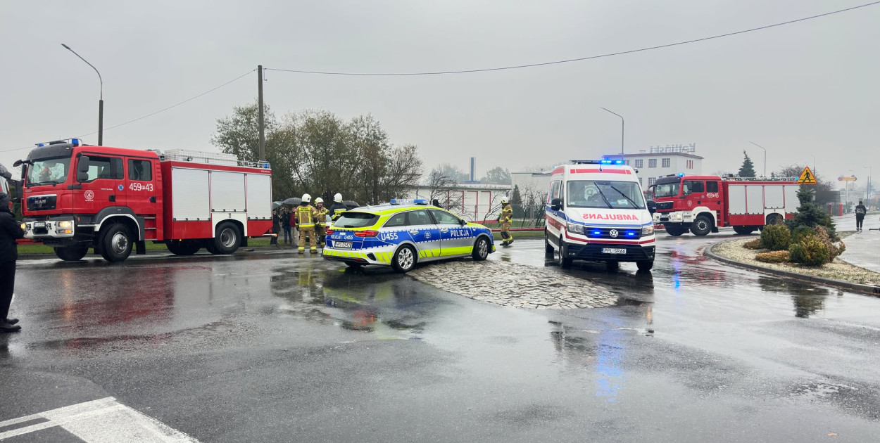 Wypadek na ul. Poznańskiej w Kotlinie