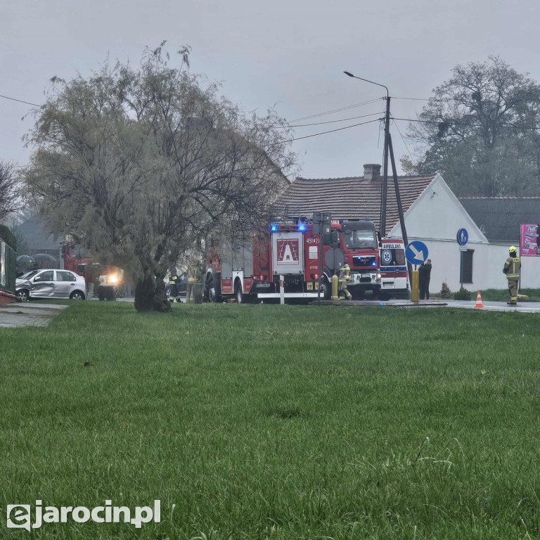 Wypadek na ul. Poznańskiej w Kotlinie