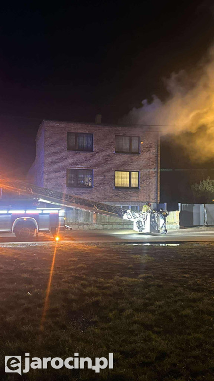 Pożar sadzy w kominie w Witaszycach