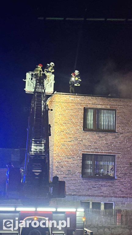 Pożar sadzy w kominie w Witaszycach