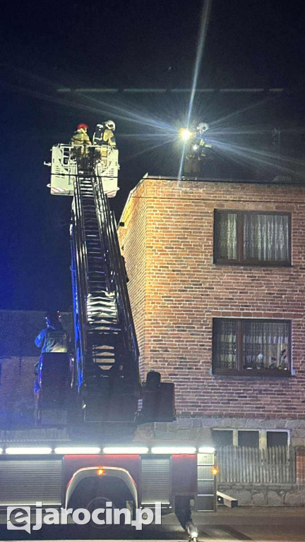 Pożar sadzy w kominie w Witaszycach