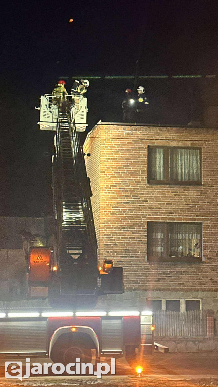 Pożar sadzy w kominie w Witaszycach