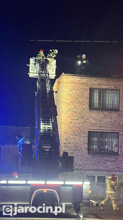 Pożar sadzy w kominie w Witaszycach