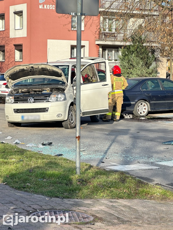 Kolizja na ul. Szubianki w Jarocinie