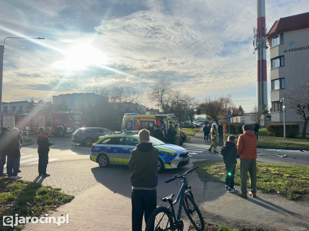 Kolizja na ul. Szubianki w Jarocinie