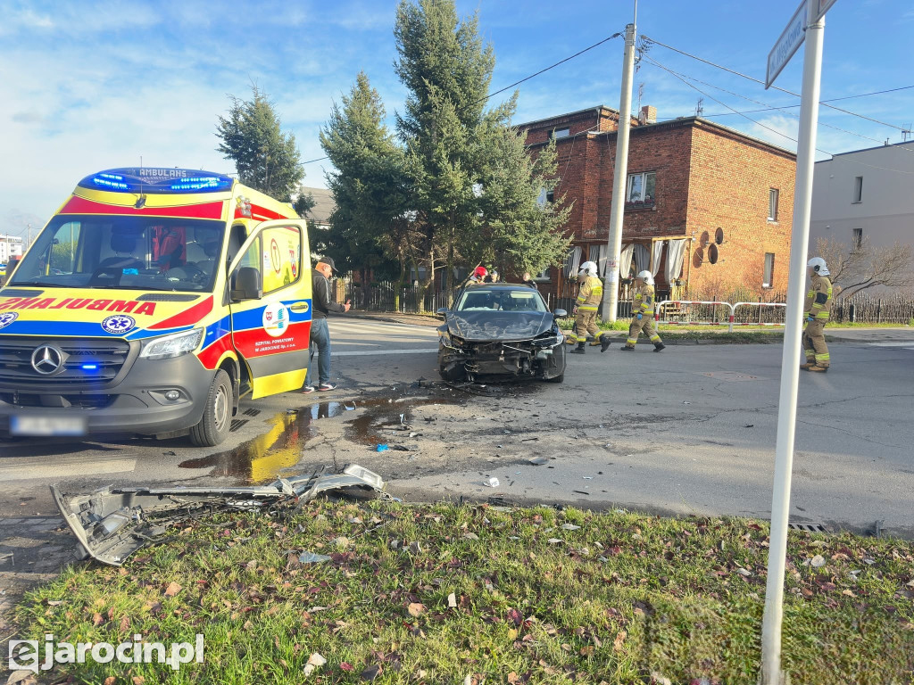 Kolizja na ul. Szubianki w Jarocinie