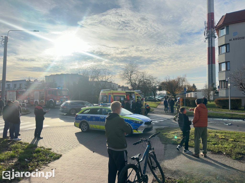 Kolizja na ul. Szubianki w Jarocinie