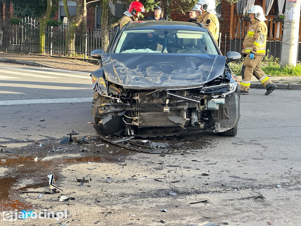 Kolizja na ul. Szubianki w Jarocinie