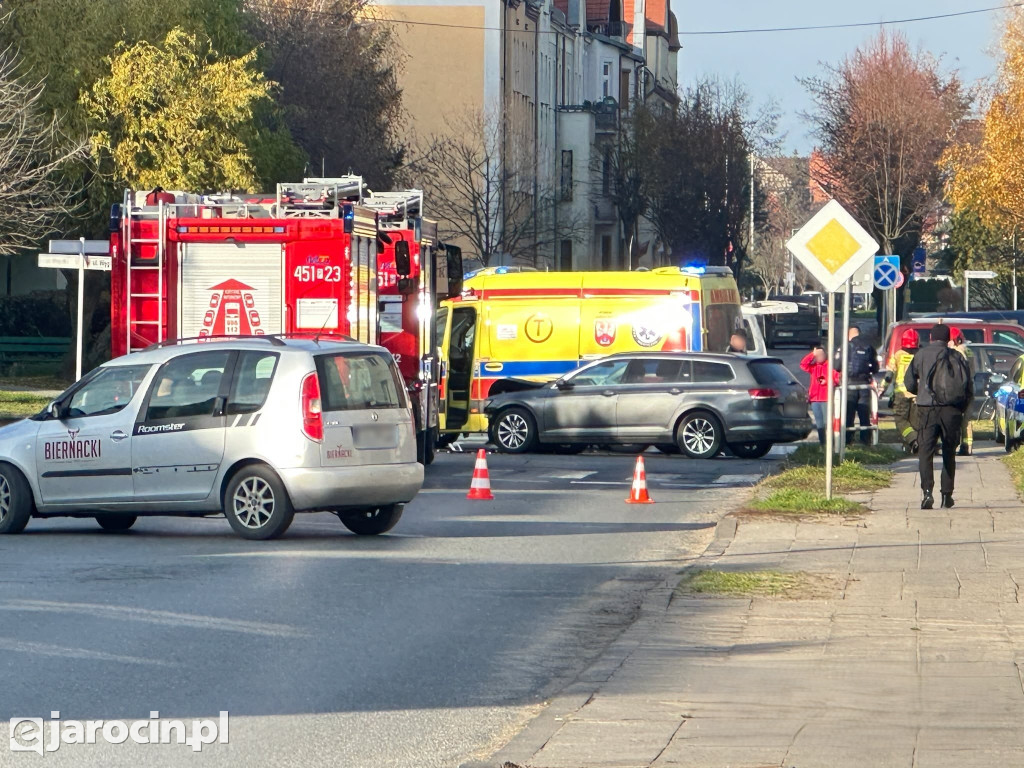 Kolizja na ul. Szubianki w Jarocinie