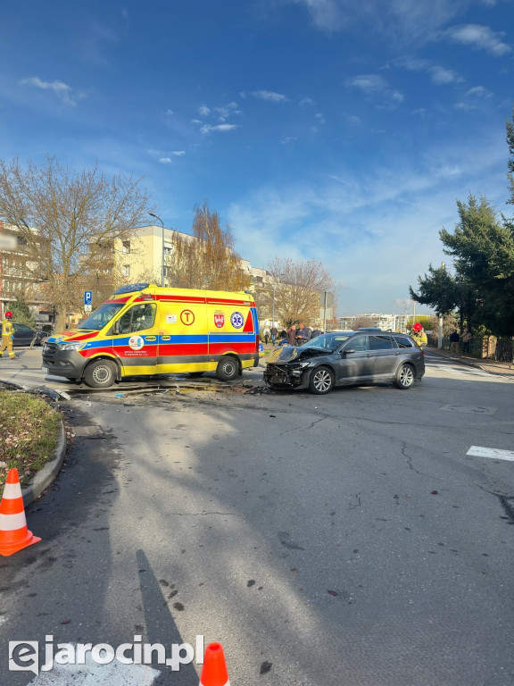 Kolizja na ul. Szubianki w Jarocinie