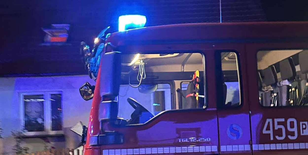 Pożar sadzy w kominie w Noskowie