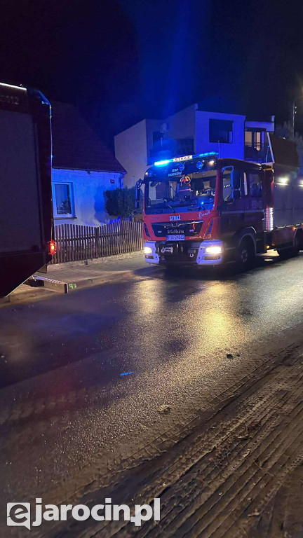 Pożar sadzy w kominie w Noskowie