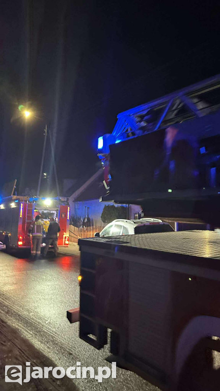 Pożar sadzy w kominie w Noskowie