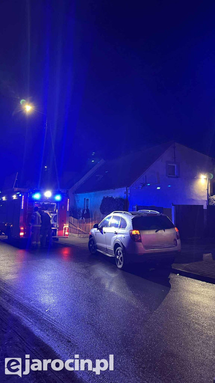 Pożar sadzy w kominie w Noskowie