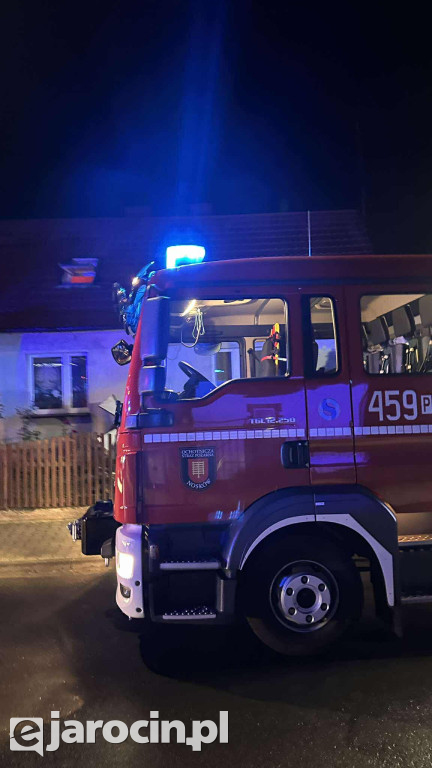 Pożar sadzy w kominie w Noskowie