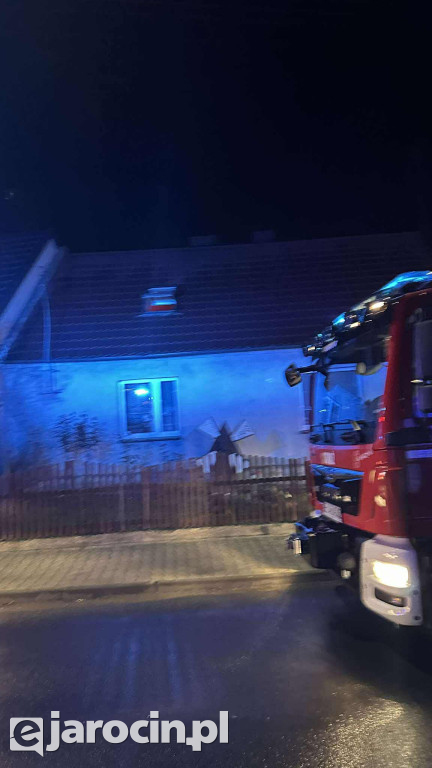 Pożar sadzy w kominie w Noskowie